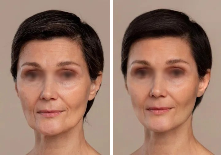 Lifting facial caso 3 — antes y después